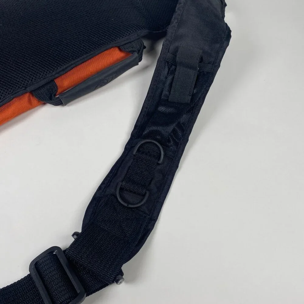 Everki Duel Crossbody Gaming Messenger Bag Sling Backpack Black Orange